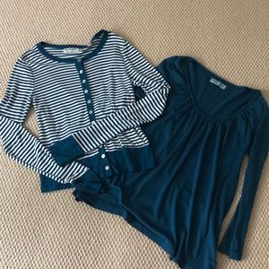 Michael Stars Shirt and Cardigan Set